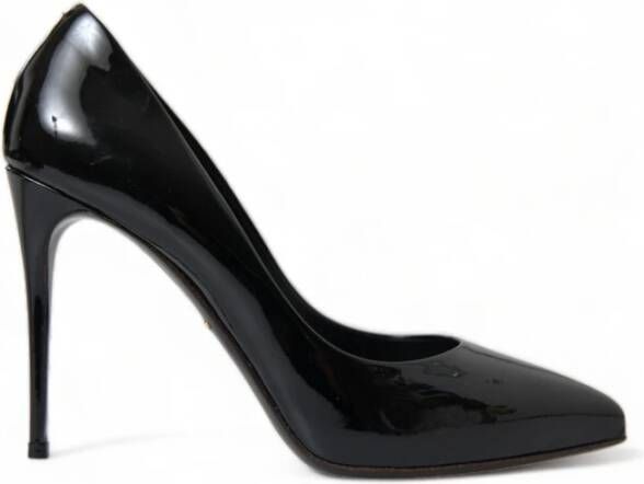Dolce & Gabbana Zwarte Patentleren Stiletto Pumps Black Dames