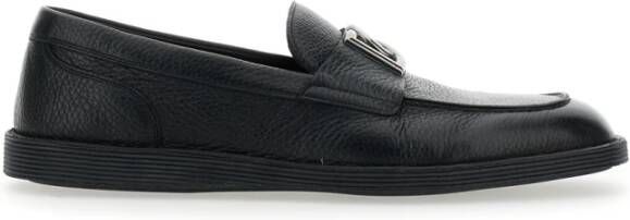 Dolce & Gabbana Zwarte platte schoenen Florio DG