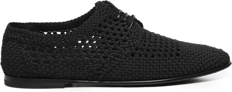 Dolce & Gabbana Zwarte platte schoenen met logolabel - Foto 2