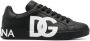Dolce & Gabbana Zwarte Sneakers Ronde Neus Logo Print Black Heren - Thumbnail 1