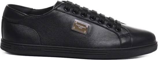 Dolce & Gabbana Zwarte Saint Tropez lage sneakers Black Heren