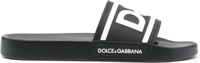 Dolce & Gabbana Zwarte Sandalen Black Heren