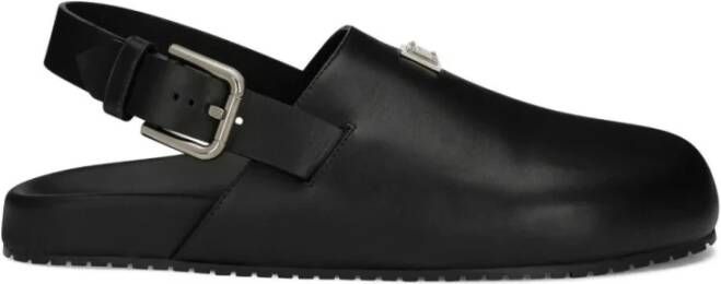 Dolce & Gabbana Zwarte Sandalen Boston Stijl