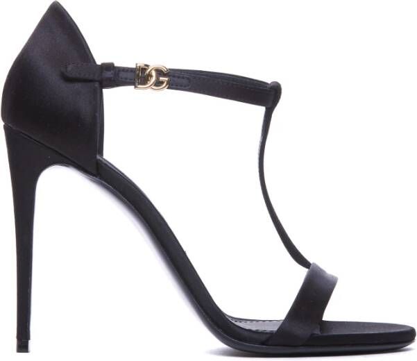 Dolce & Gabbana Zwarte Sandalen voor Modieuze Vrouwen Black Dames