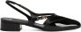 Dolce & Gabbana Zwarte sandalen met gouden logogesp - Thumbnail 1
