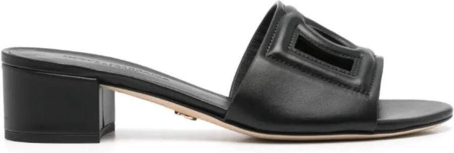 Dolce & Gabbana Zwarte sandalen voor vrouwen