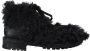 Dolce & Gabbana Zwarte Shearling Combat Laarzen Black Heren - Thumbnail 2