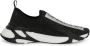 Dolce & Gabbana Zwarte Slip-On Sneakers met Kristalversiering - Thumbnail 1