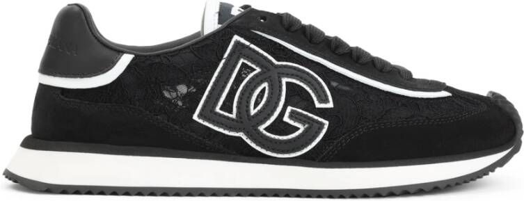 Dolce&Gabbana Low-Top Sneakers "Cushion" Sneakers – Black in zwart