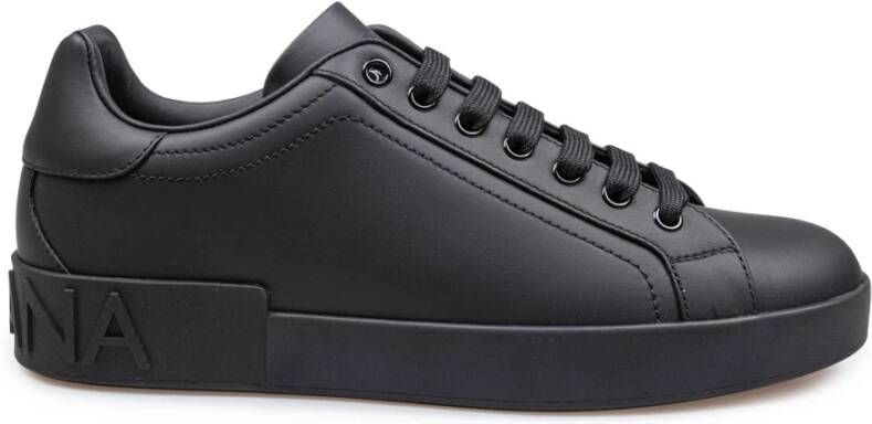 Dolce & Gabbana Zwarte Sneakers voor Mannen Black Heren