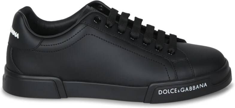 Dolce & Gabbana Zwarte Sneakers Luxe Stijl