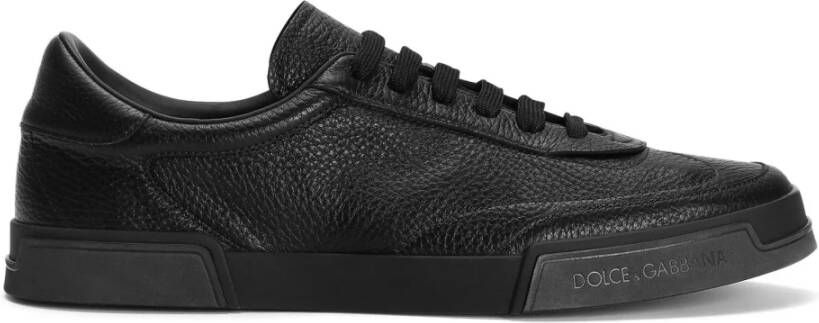 Dolce & Gabbana Zwarte Sneakers met Merkdetails Black Heren