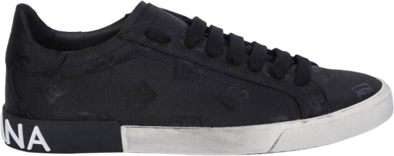 Dolce & Gabbana Zwarte Sneakers voor Mannen Aw23