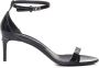 Dolce & Gabbana Zwarte spiegeleffect leren sandalen Black Dames - Thumbnail 1