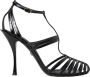 Dolce & Gabbana Zwarte Stiletto Sandalen met Hak Black Dames - Thumbnail 1