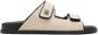 Dolce & Gabbana Zwarte stoffen slipper met metalen logo - Thumbnail 1