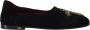 Dolce & Gabbana Zwarte Suède Gouden Kruis Instappers Schoenen Black Heren - Thumbnail 16