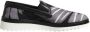 Dolce & Gabbana Zwarte tropische instap sneakers - Thumbnail 1