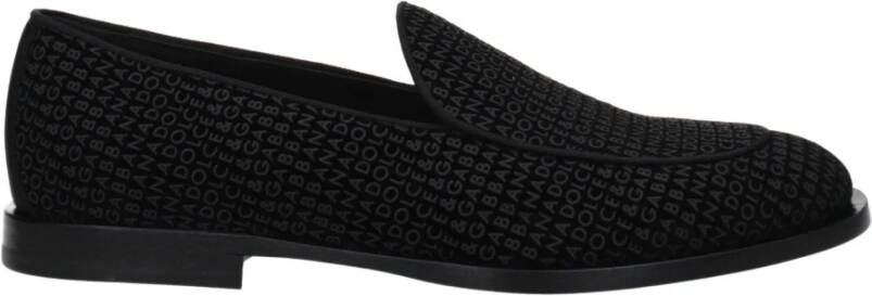 Dolce & Gabbana Velvet Slip-On Loafer met Logo - Foto 2