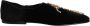 Dolce & Gabbana Zwarte Velvet Versierde Loafer Instap Schoenen - Thumbnail 2