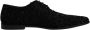 Dolce & Gabbana Zwarte versierde suède Derby formele schoenen Black Heren - Thumbnail 1