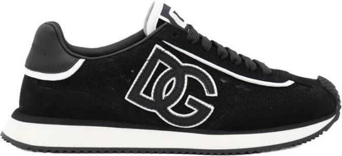 Dolce&Gabbana Low-Top Sneakers "Cushion" Sneakers – Black in zwart