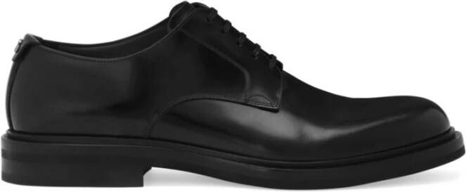 Dolce & Gabbana Zwarte Veterschoenen voor Mannen Black Heren