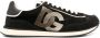 Dolce & Gabbana Zwarte Vetersneaker met Logo Patch Black Heren - Thumbnail 1