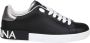 Dolce & Gabbana Zwarte Zilveren Portofino Sneakers Black Heren - Thumbnail 1