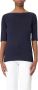 Dondup Blauwe Boothals Top voor Vrouwen - Thumbnail 1