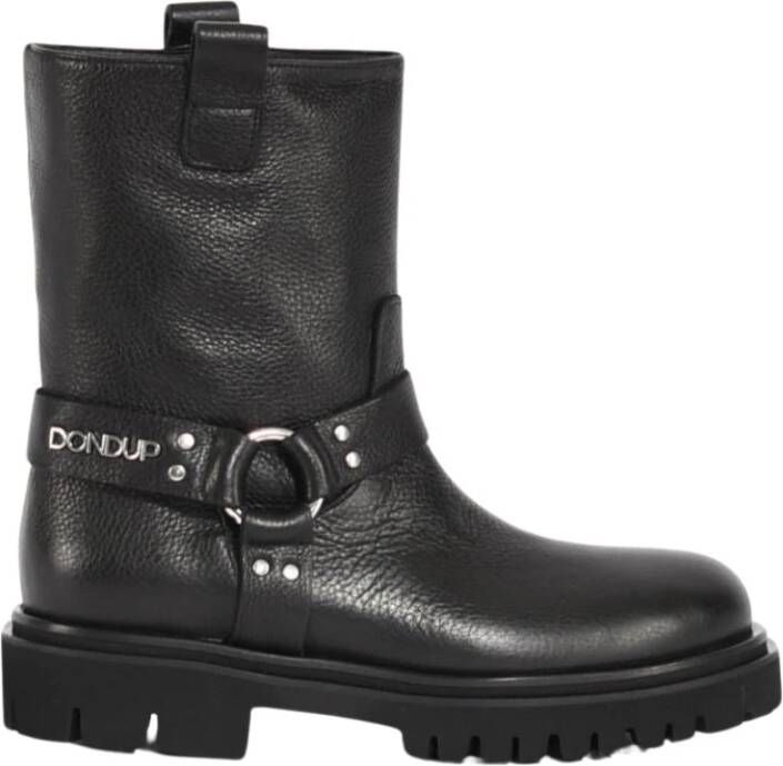 Dondup Leren Biker Boots met Rubberen Zool