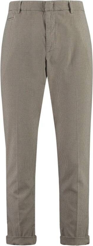 Dondup Prince-of-Wales Geruite Broek met Oprolbare Boorden