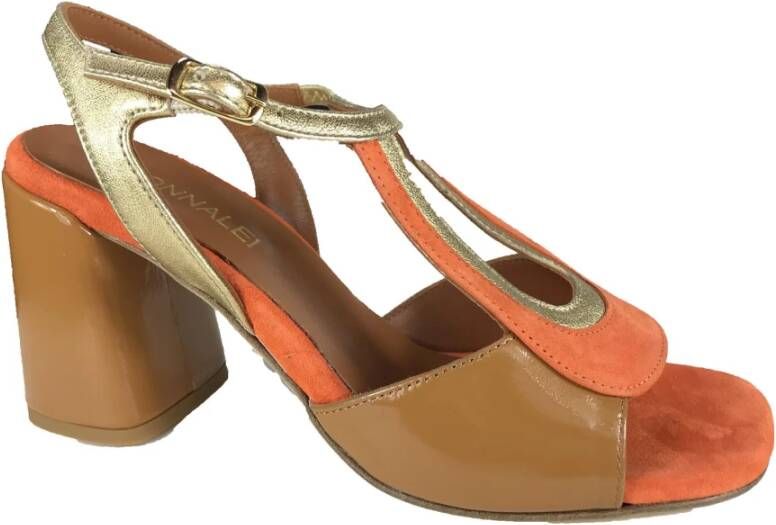 Donna Lei Elegante Sandaal Schoenen Orange Dames