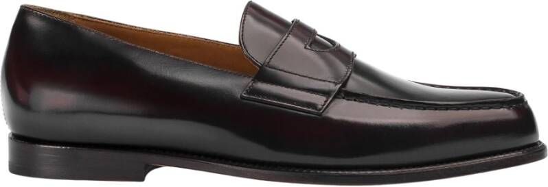 Doucal's Heren leren loafers | burgundy Red Heren