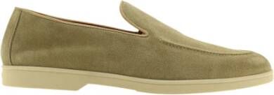 Doucal's Klassieke Suède Loafers Ronde Neus Beige Heren
