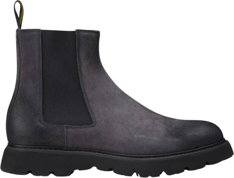 Doucal's Ankle boots van houtskoolgrijs suède Gray Heren
