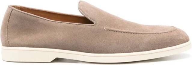 Doucal's Beige Suède Loafer met Memory Foam