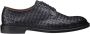 Doucal's Herenschoenen met veters in geweven leer | blauw Blue Heren - Thumbnail 5