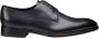 Doucal's Blauwe Leren Brogue Derby Schoenen - Thumbnail 1