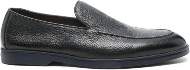 Doucal's Blauwe Leren Casual Loafers