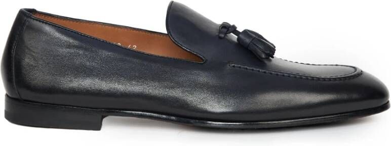 Doucal's Blauwe Mocins met Kwastjes Black Heren