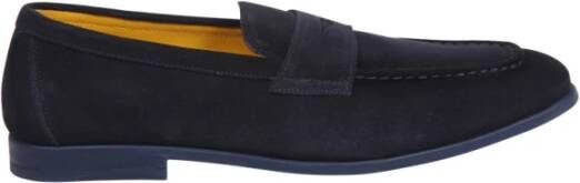 Doucal's Midnight Blue Loafer Instap Schoenen Blue Heren