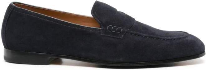 Doucal's Blauwe Penny Loafers Blue Heren