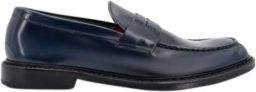 Doucal's Blauwe Platte Loafers