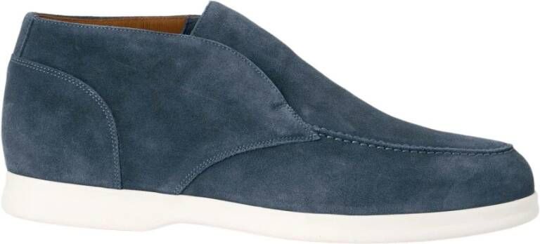 Doucal's Blauwe Suède Schoenen Du2815Arthuf106Ib22 Blue Heren