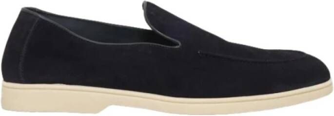 Doucal's Blauwe Suède Loafer met Memory Foam