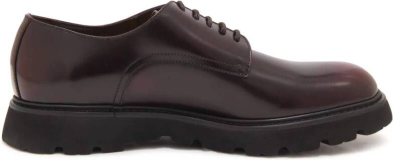 Doucal's Bordeaux Veterschoenen Made in Italy