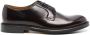 Doucal's Bordeauxrode Leren Veterschoenen met Platte Zool Brown Heren - Thumbnail 1