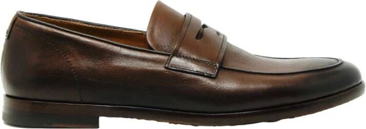 Doucal's Bruin leren Loafer schoenen