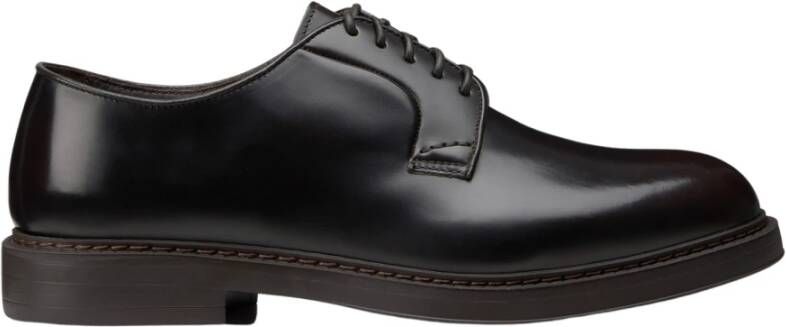 Doucal's Bruin Leren Veterschoen Brown Heren